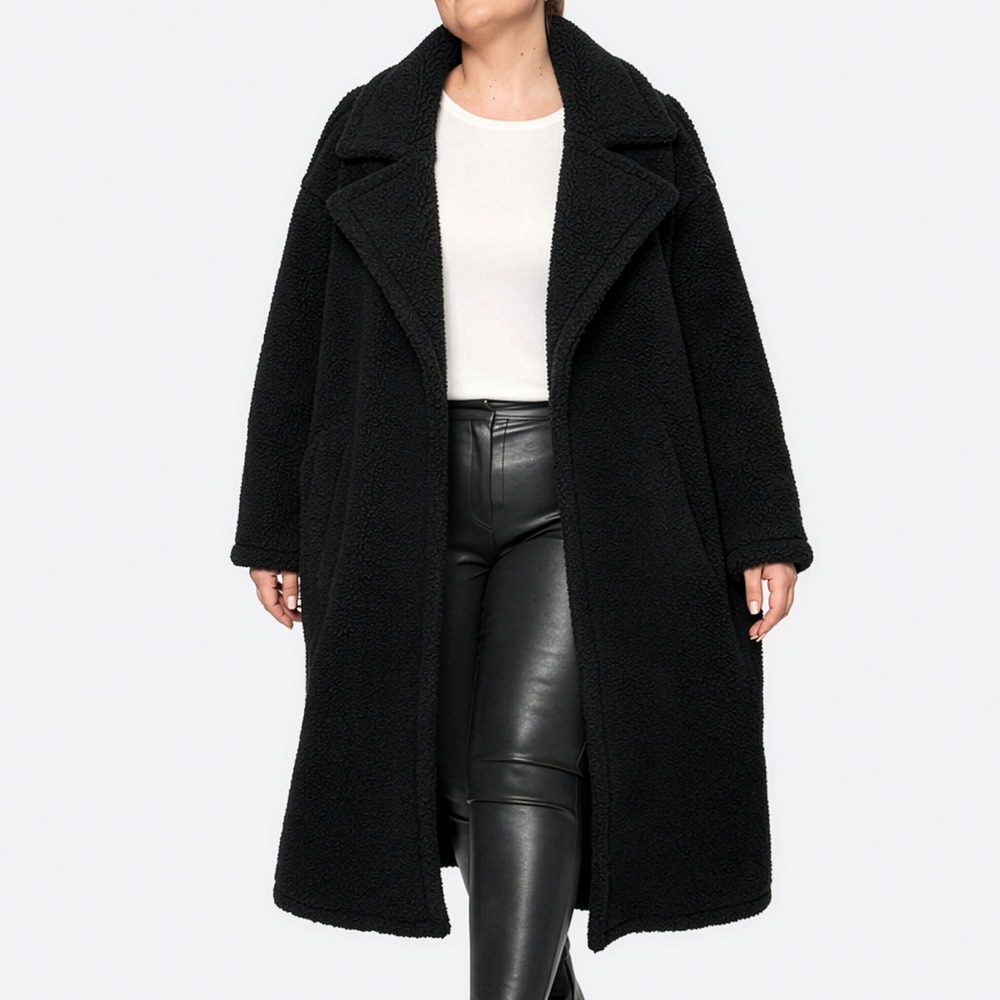 Fabletics Theodora Long Sleeve Boa Coat Oversized Jacket Plus 2X 3X Luxe
